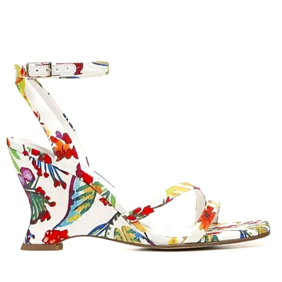 New w/o Box Franco Sarto L-Franca Ankle Strap Wedge Dress Sandals Size 6.5 - Picture 3 of 7